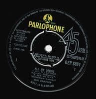 THE BEATLES All My Loving EP Vinyl Record 7 Inch Parlophone 1963.